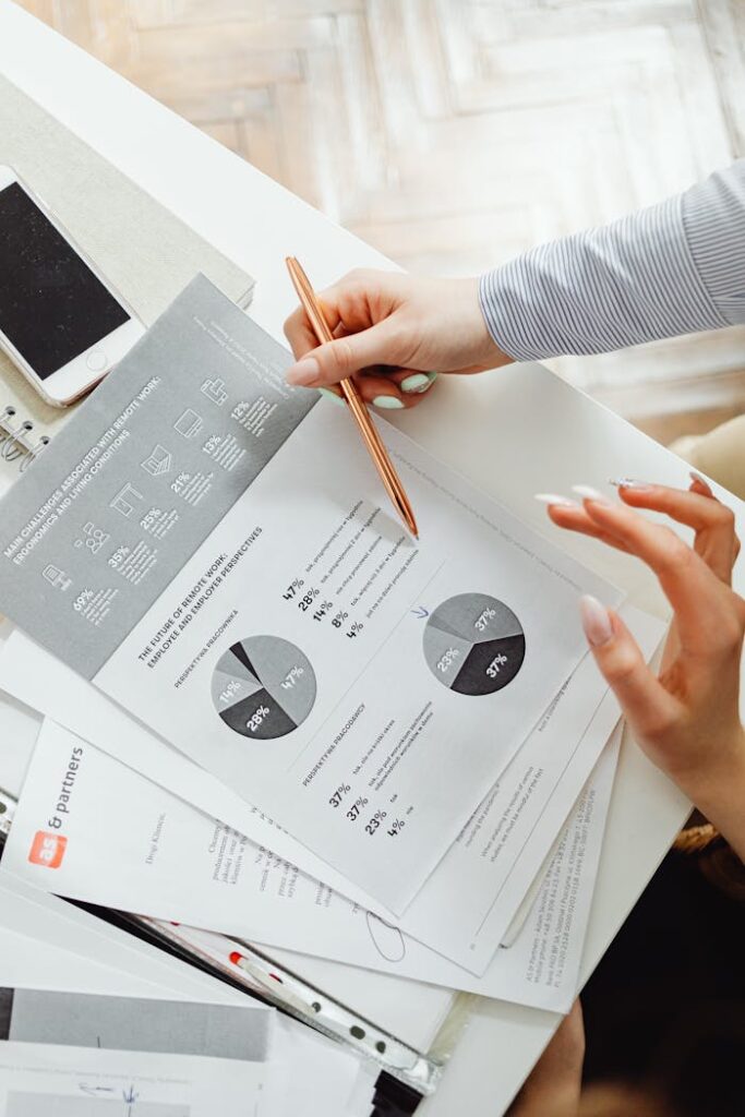 Close-Up Photo of Accounting Documents